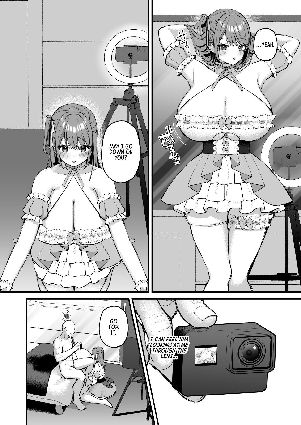 Hentai Manga Comic-An L-Cup College Chick's Porn Escapade with a Behemoth - Paizuri Time-Read-15